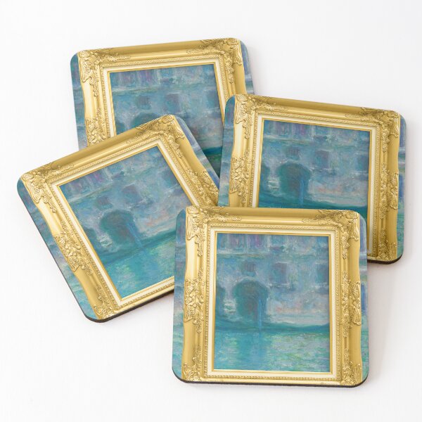 Item preview, MONET - Golden Frame Palazzo da Mula, Venice (1908) by Claude Monet  designed and sold by AndromedaWeb.