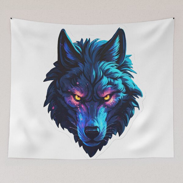 Item preview, Wolf with red eyes designed and sold by abmkf.