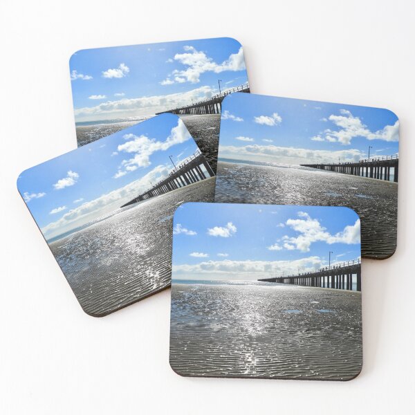 Item preview, Urangan Pier Hervey Bay low tide designed and sold by Mark Grimsley.