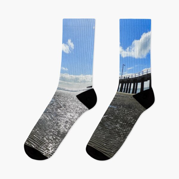 Item preview, Urangan Pier Hervey Bay low tide designed and sold by Mark Grimsley.