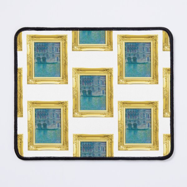 Item preview, MONET - Golden Frame Palazzo da Mula, Venice (1908) by Claude Monet Portrait designed and sold by AndromedaWeb.