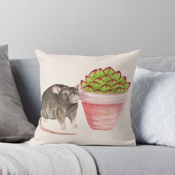 Item preview, Rat with Succulent Plant designed and sold by WolfySilver.