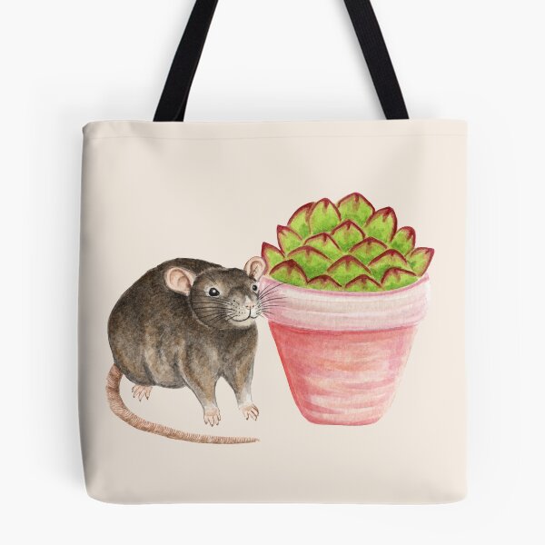 Item preview, Rat with Succulent Plant designed and sold by WolfySilver.