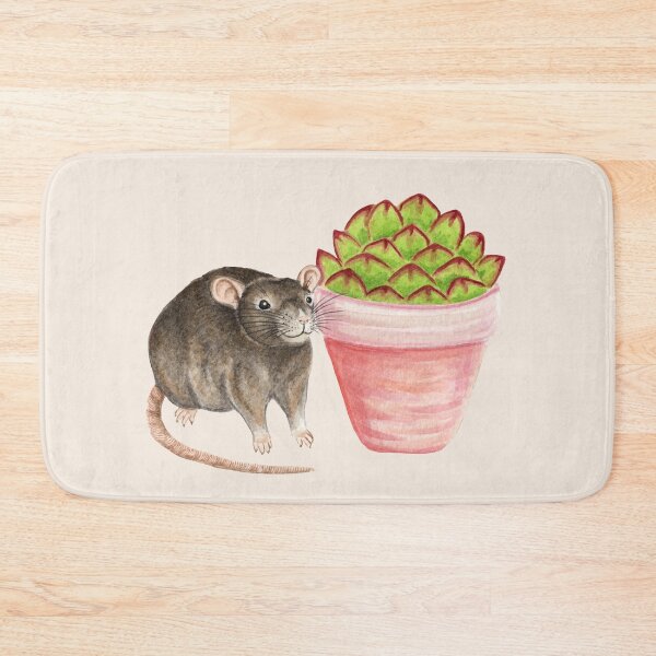 Item preview, Rat with Succulent Plant designed and sold by WolfySilver.