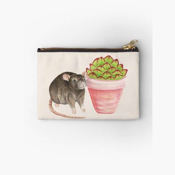 Item preview, Rat with Succulent Plant designed and sold by WolfySilver.
