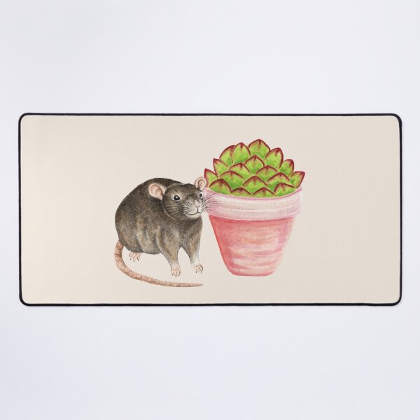 Item preview, Rat with Succulent Plant designed and sold by WolfySilver.