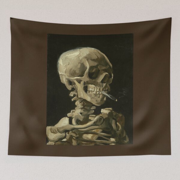 Item preview, Head of a Skeleton with a Burning Cigarette - Vincent Van Gough  	 	 designed and sold by ufmmrcchl73.