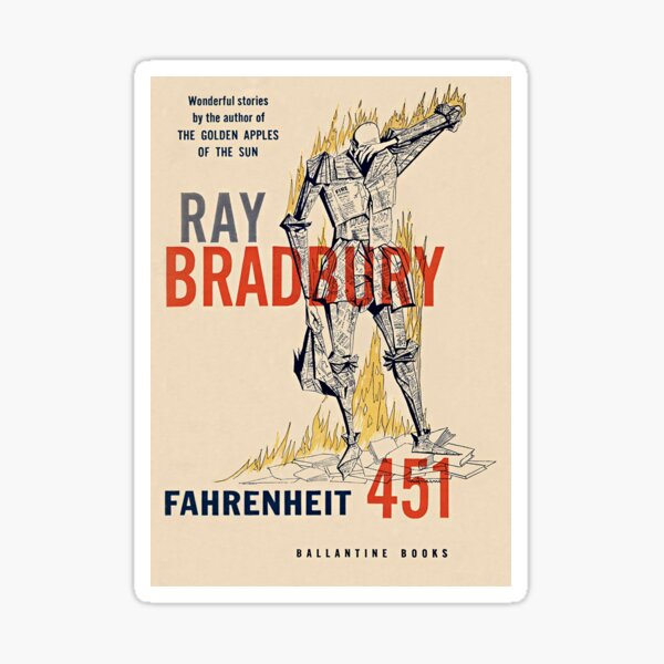 Item preview, Fahrenheit 451 by Ray Bradbury designed and sold by booksnbobs.