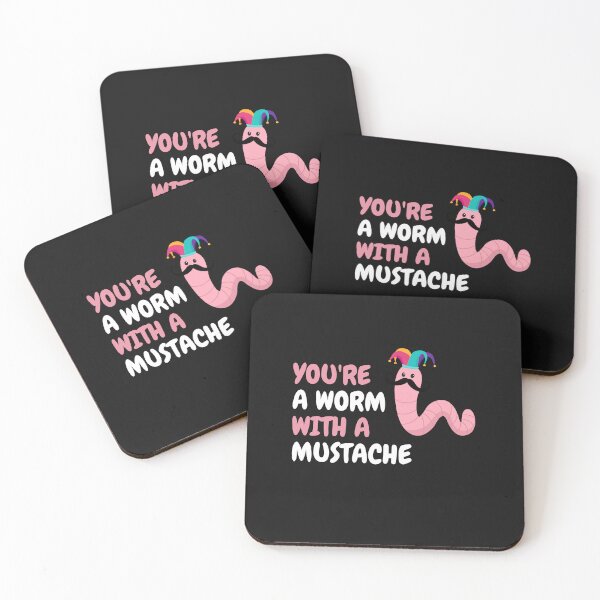 Item preview, Worm with a Mustache: Curiosity Unleashed designed and sold by ValleyDream.