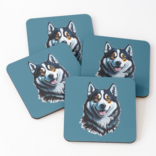 Item preview, Cute Husky, happy, smiling designed and sold by CatCoconut-Art.
