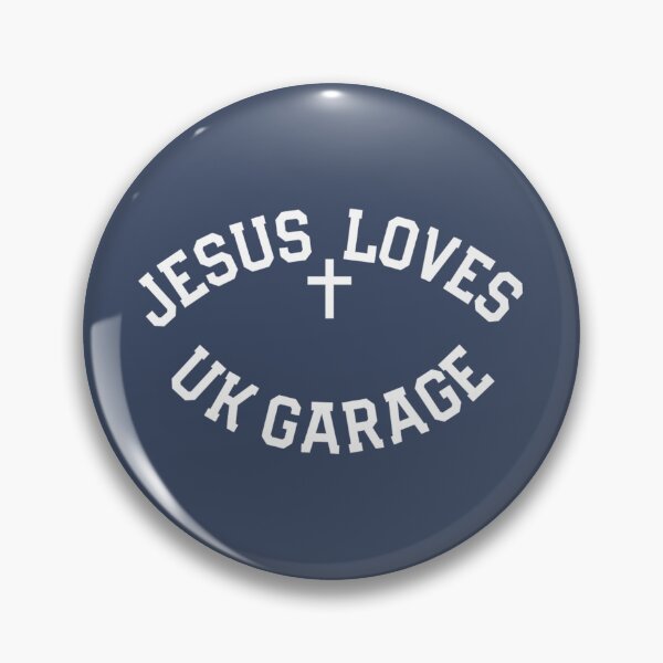 Item preview, Jesus Loves UK Garage Slogan - Black   	 designed and sold by guibempdaho41.