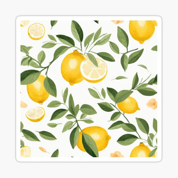 Item preview, Summer fruit basket series - Lemon watercolor impressions designed and sold by Adriano Carrideo.