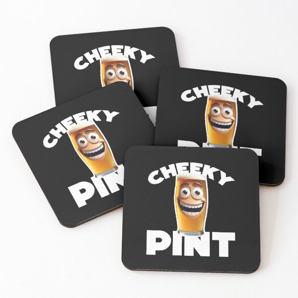 Item preview, Cheeky pint funny beer drink English pub lager ale designed and sold by w1ckerman.