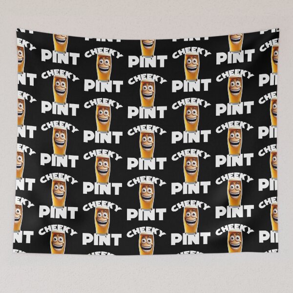 Item preview, Cheeky pint funny beer drink English pub lager ale designed and sold by w1ckerman.
