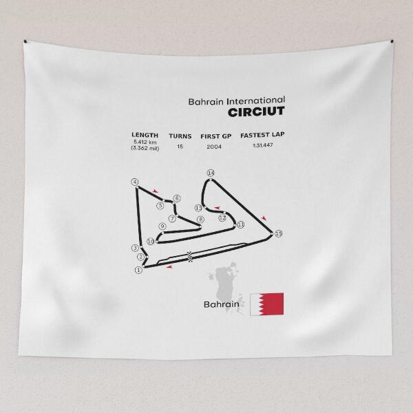 Item preview, Bahrain International Circuit track layout designed and sold by mattypalka.