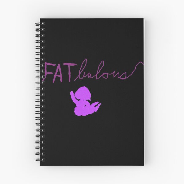 Item preview, FATbulous, purple with fat babe silhouette designed and sold by CalliopeSoul.
