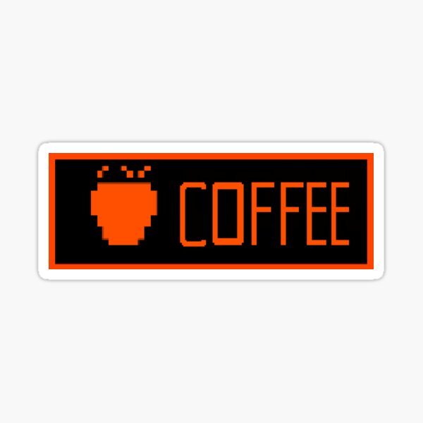 Pixel Coffee Stickers Redbubble Images, Photos, Reviews