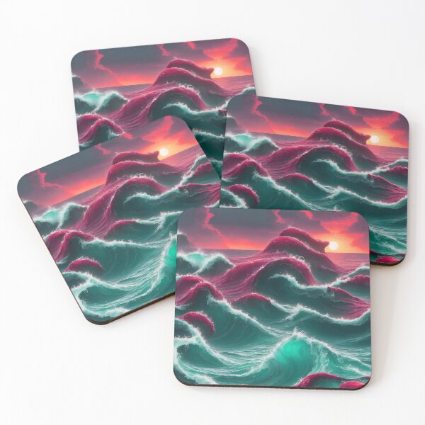 Item preview, Magical Ocean Waves Sunset Beautiful designed and sold by SassyArtistry.