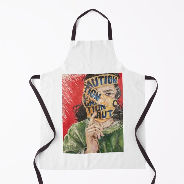 Item preview, Woman With Caution Tape on Face Graphic designed and sold by keisi-duron.