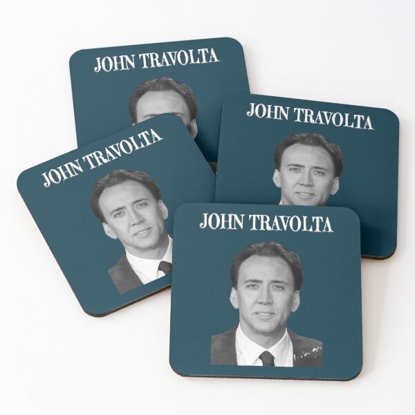 Item preview, Nicholas Cage as John Travolta - Nicolas Cage - Nick Cage - Nic Cage  designed and sold by RetroKix.