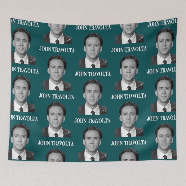 Item preview, Nicholas Cage as John Travolta - Nicolas Cage - Nick Cage - Nic Cage  designed and sold by RetroKix.