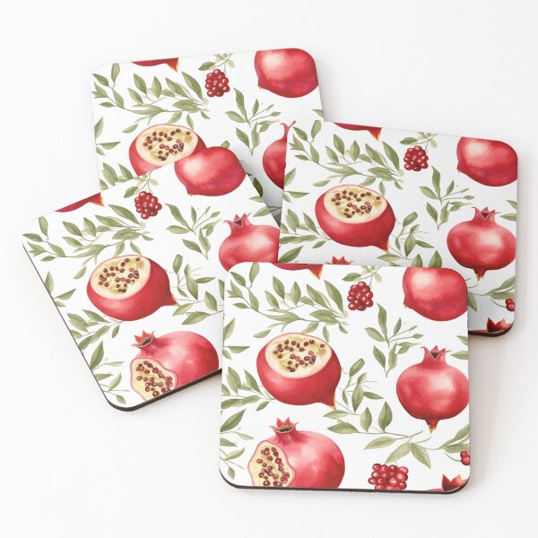 Item preview, Summer fruit basket series - Pomegranate watercolor impressions designed and sold by Adriano Carrideo.