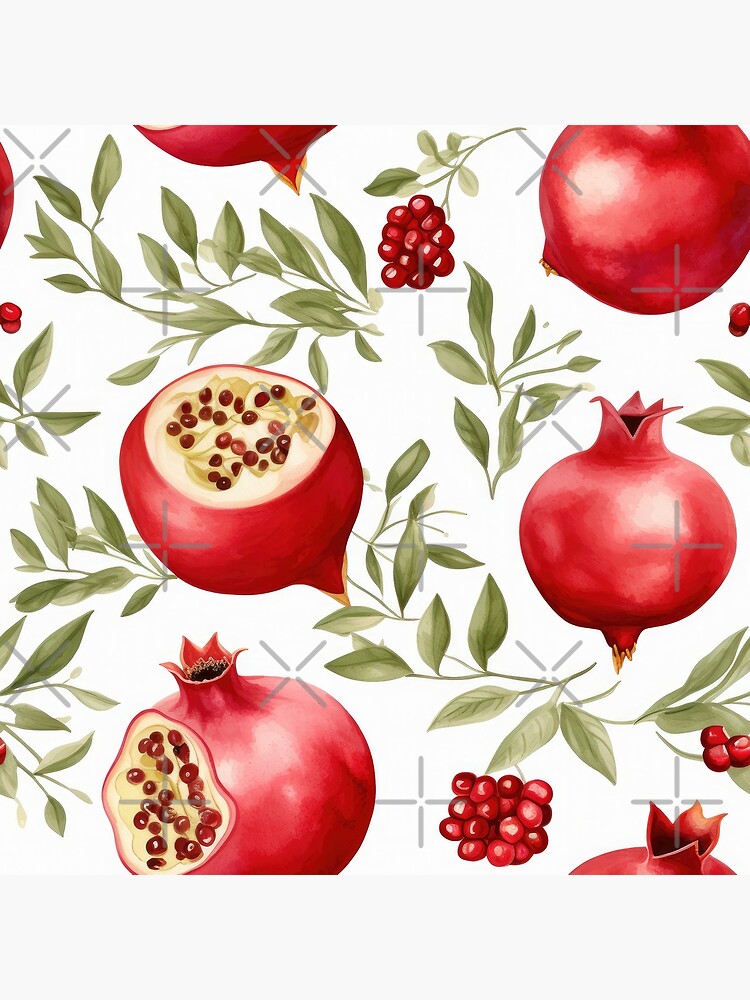 Pomegranate & Flowers tile patterned paper (free) 12x12