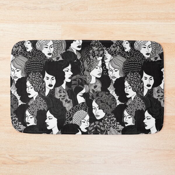 Item preview, Black & White Women Digital Pattern designed and sold by zolarche.