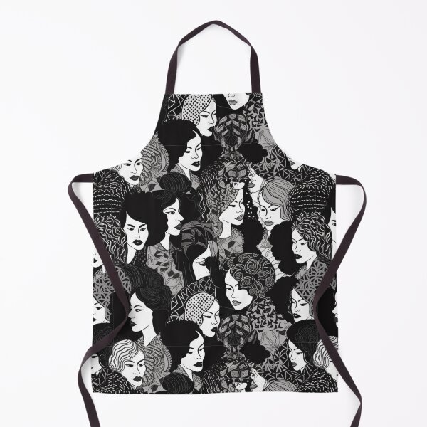 Item preview, Black & White Women Digital Pattern designed and sold by zolarche.