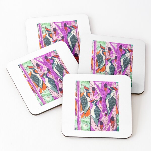 Item preview, Pájaros carpinteros en el bosque Vinilo para portátil designed and sold by ethuzrlpofd20.