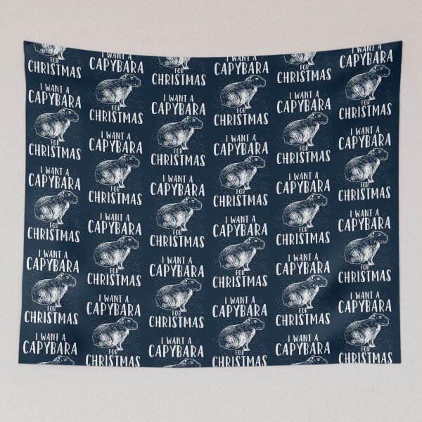 Item preview, I Want A Capybara For Christmas Funny Holiday   designed and sold by leacha.