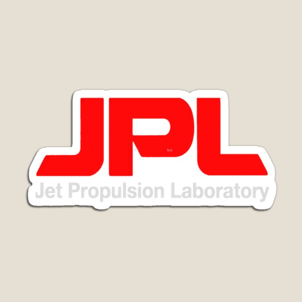 Vista previa del artículo con la obra «Logotipo de Jet Propulsion Laboratory (JPL) SOLO para colores oscuros», diseñado y vendido por guibempdaho41.