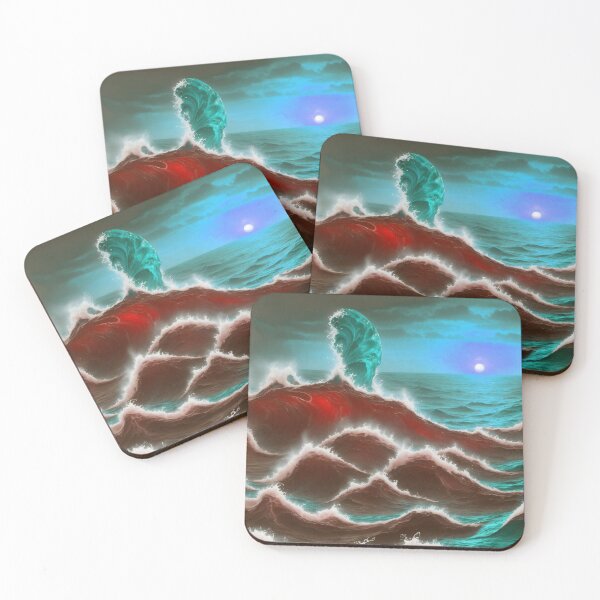 Item preview, Fantasy World Magical Ocean Waves Sunset Beautiful designed and sold by SassyArtistry.