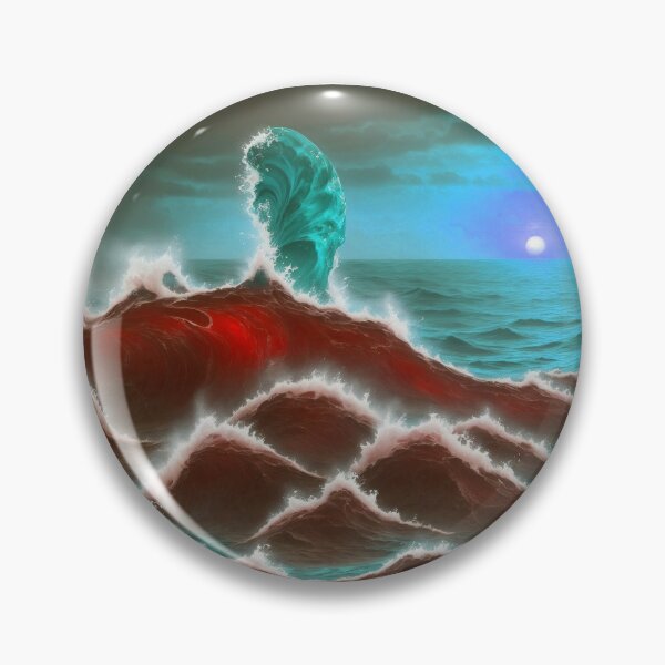 Item preview, Fantasy World Magical Ocean Waves Sunset Beautiful designed and sold by SassyArtistry.