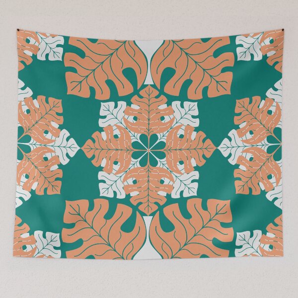 Item preview, Pattern monstera leaves designed and sold by MyMaryDesign.