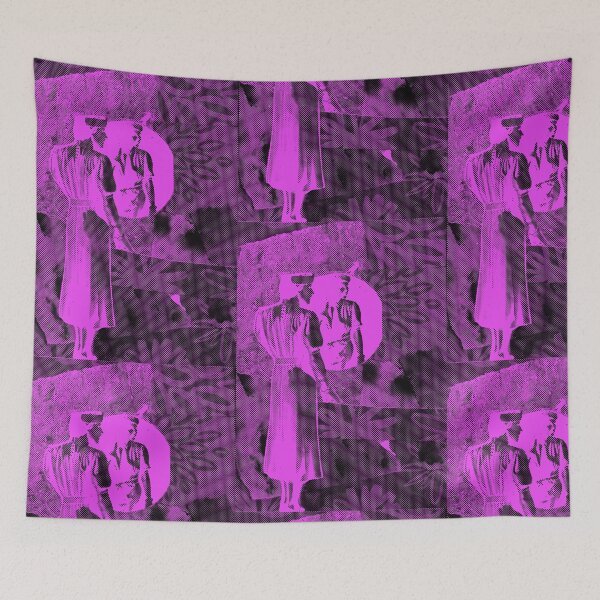 Item preview, Mirror, Mirror - Original Collage Art - Vintage Magenta Design designed and sold by pow-art.