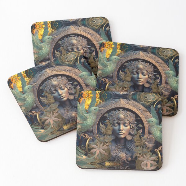 Item preview, Tribal Hummingbird Forest Goddess designed and sold by webgrrl.