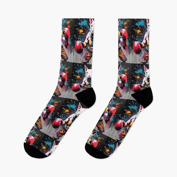 Item preview, English Bull Terrier Boxer in Boxing Stance designed and sold by Ameiva-Apparel.