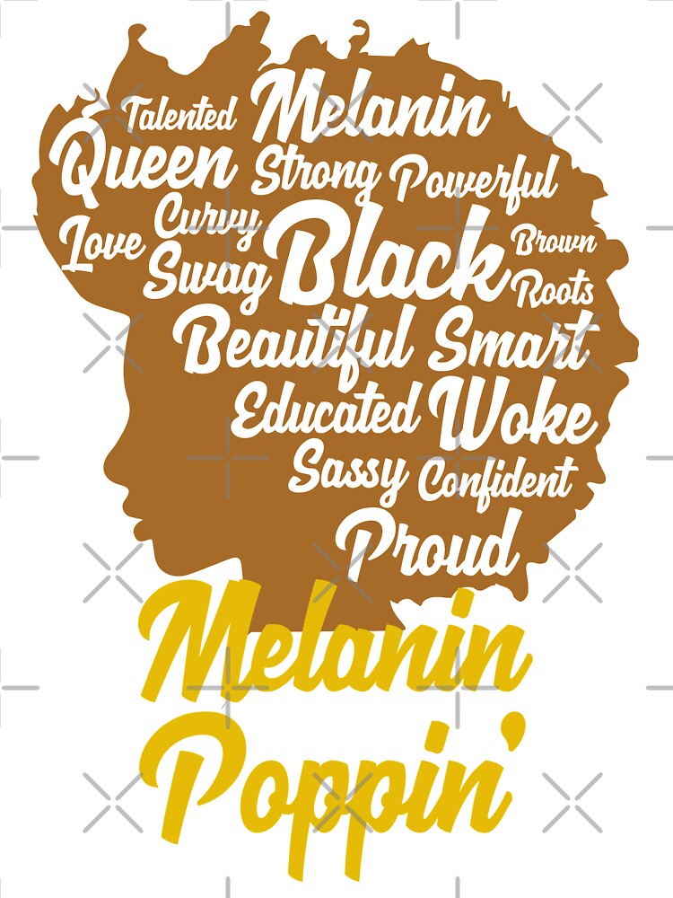 Melanin Poppin Afro Queen Cool Black History Month Gift T-Shirt Melanin Poppin Afro Queen Cool Black History Month Gift T-Shirt