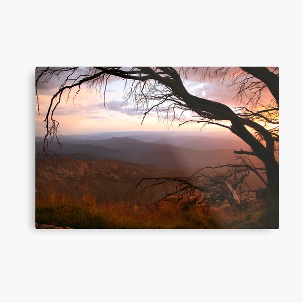Sunset view from "The Horn" at Mt Buffalo, Australia Metal Print