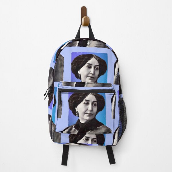 Item preview, French Writer George Sand - blue - illustration designed and sold by Litstoy.