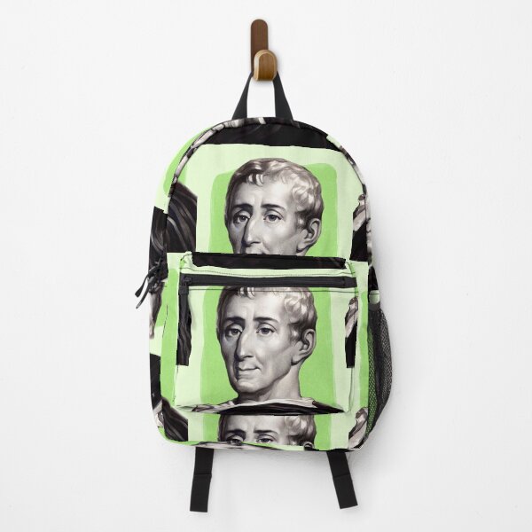 Item preview, French Philosopher Montesquieu - mint Green - illustration  designed and sold by Litstoy.