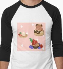 Sweet Belgian Chocolate Treats Men's Baseball ¾ T-Shirt