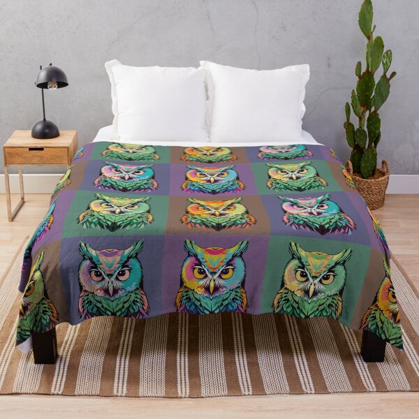 Item preview, Art Owl Colors. Vivid and Expressive Owl Illustration designed and sold by Niktarka.
