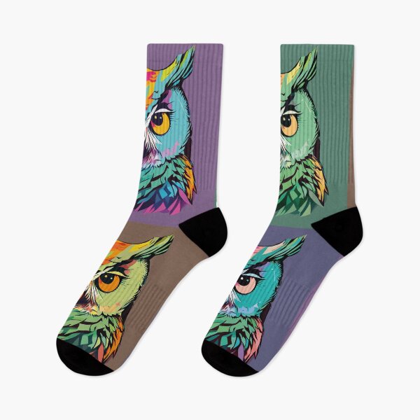 Item preview, Art Owl Colors. Vivid and Expressive Owl Illustration designed and sold by Niktarka.