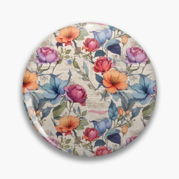 Item preview, Postal Watercolor Floral Pattern 1 designed and sold by Rae-SunshineArt.