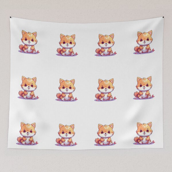 Item preview, Cute chubby fox designed and sold by normal-design.