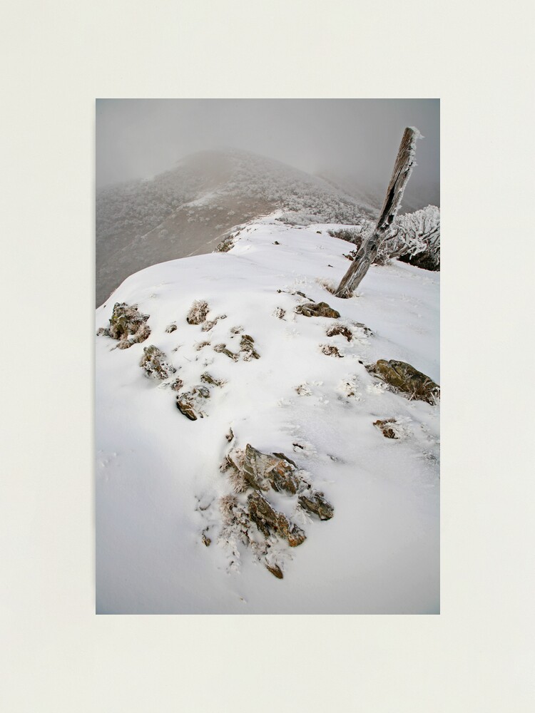 Photographic Print, Winter on the Razorback, Mt Hotham, Australia designed and sold by Michael Boniwell