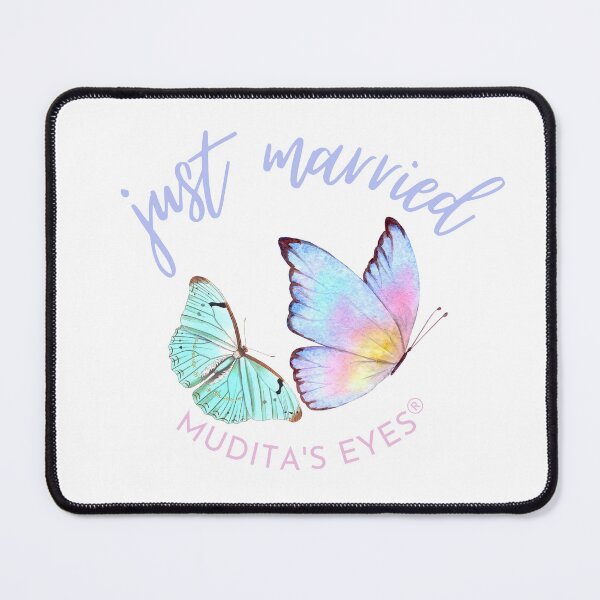 Item preview, Romantic "Just married" Wedding Day Wishes & Proposal Butterfly Sticker designed and sold by MuditasEyes.