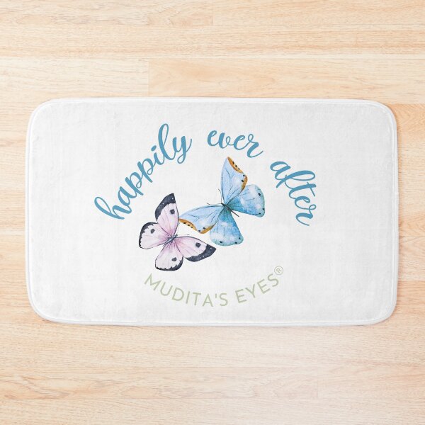Item preview,  Romantic "Happily ever after"  Wedding Day Wishes & Proposal Blue Butterfly Sticker designed and sold by MuditasEyes.